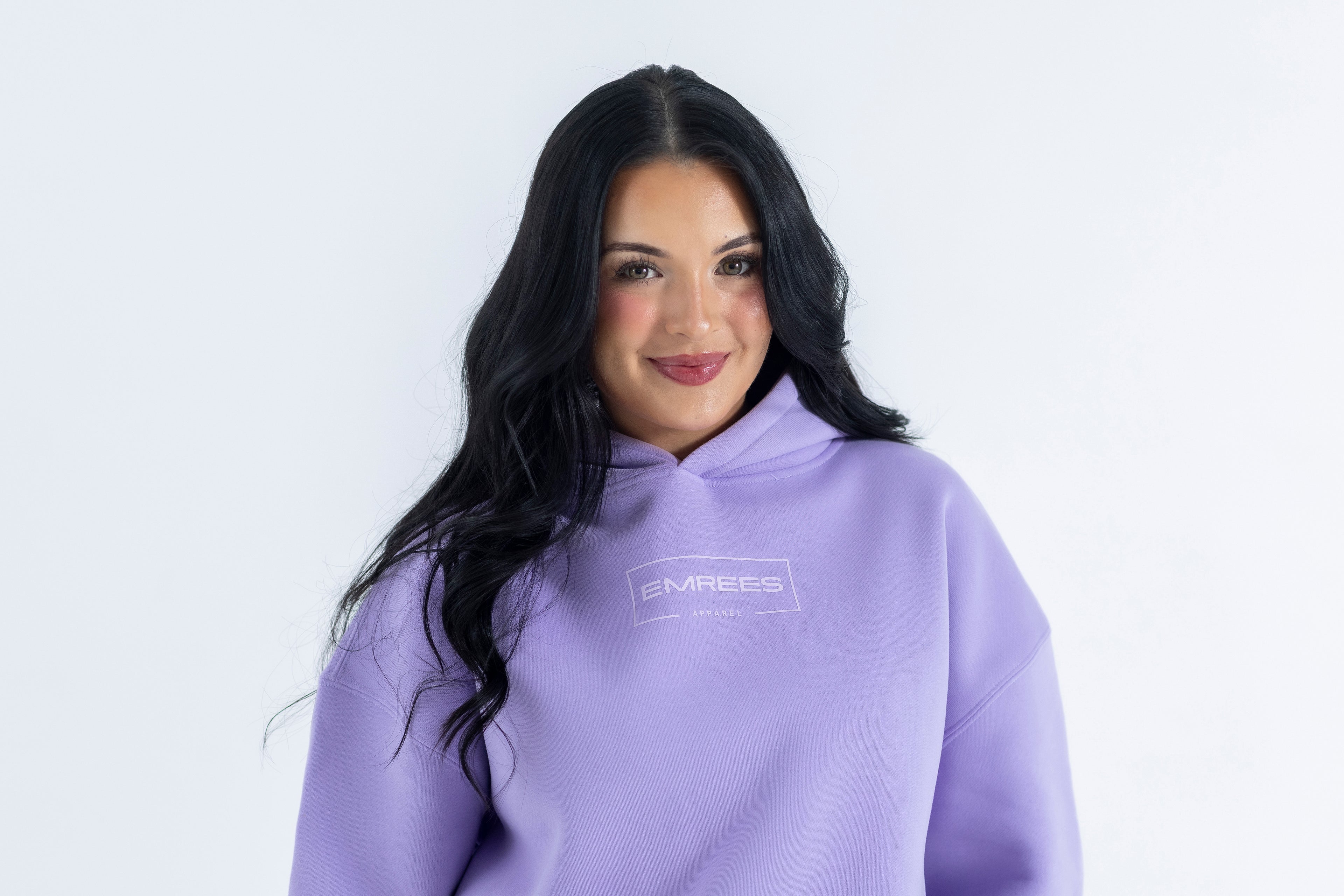 Lavender Veil Relaxed-Fit Cozy Hoodie