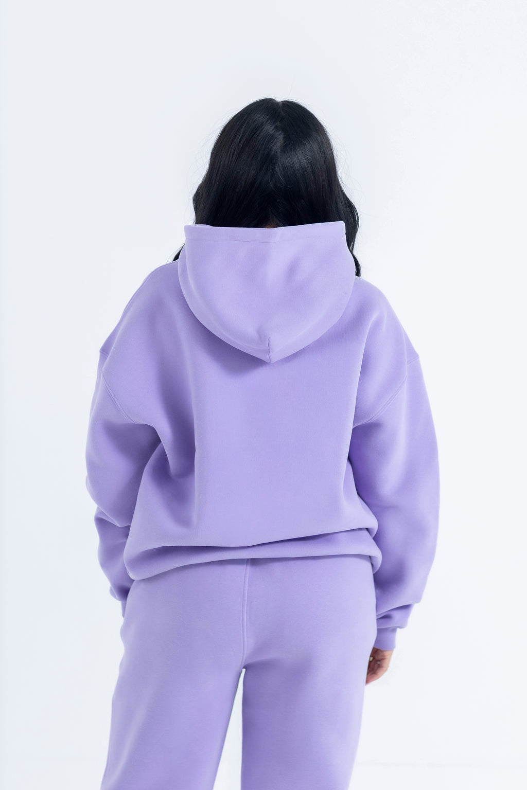 Lavender Veil Relaxed-Fit Cozy Hoodie