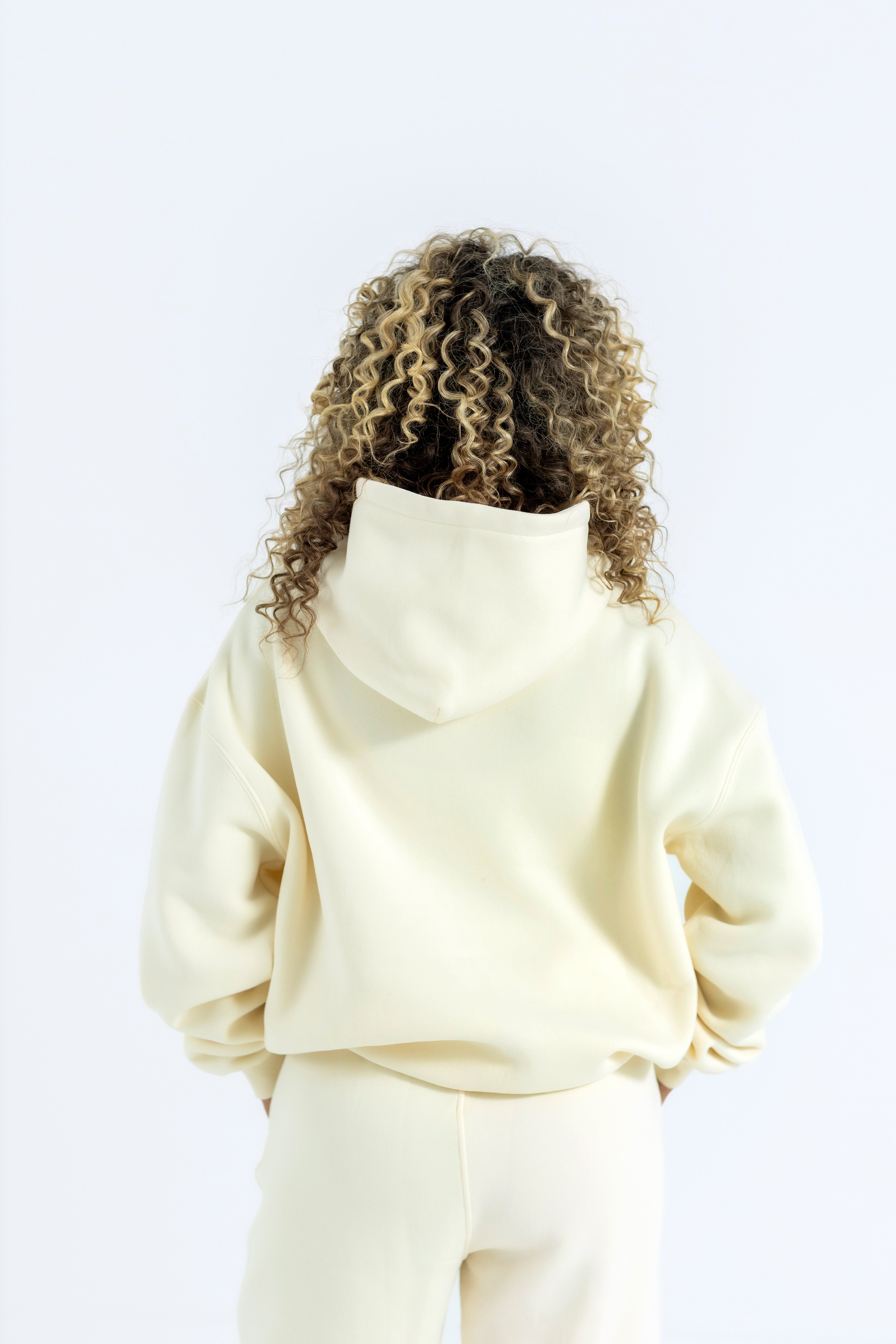 Buttercream Relaxed-Fit Cozy Open Bottom Sweatpants