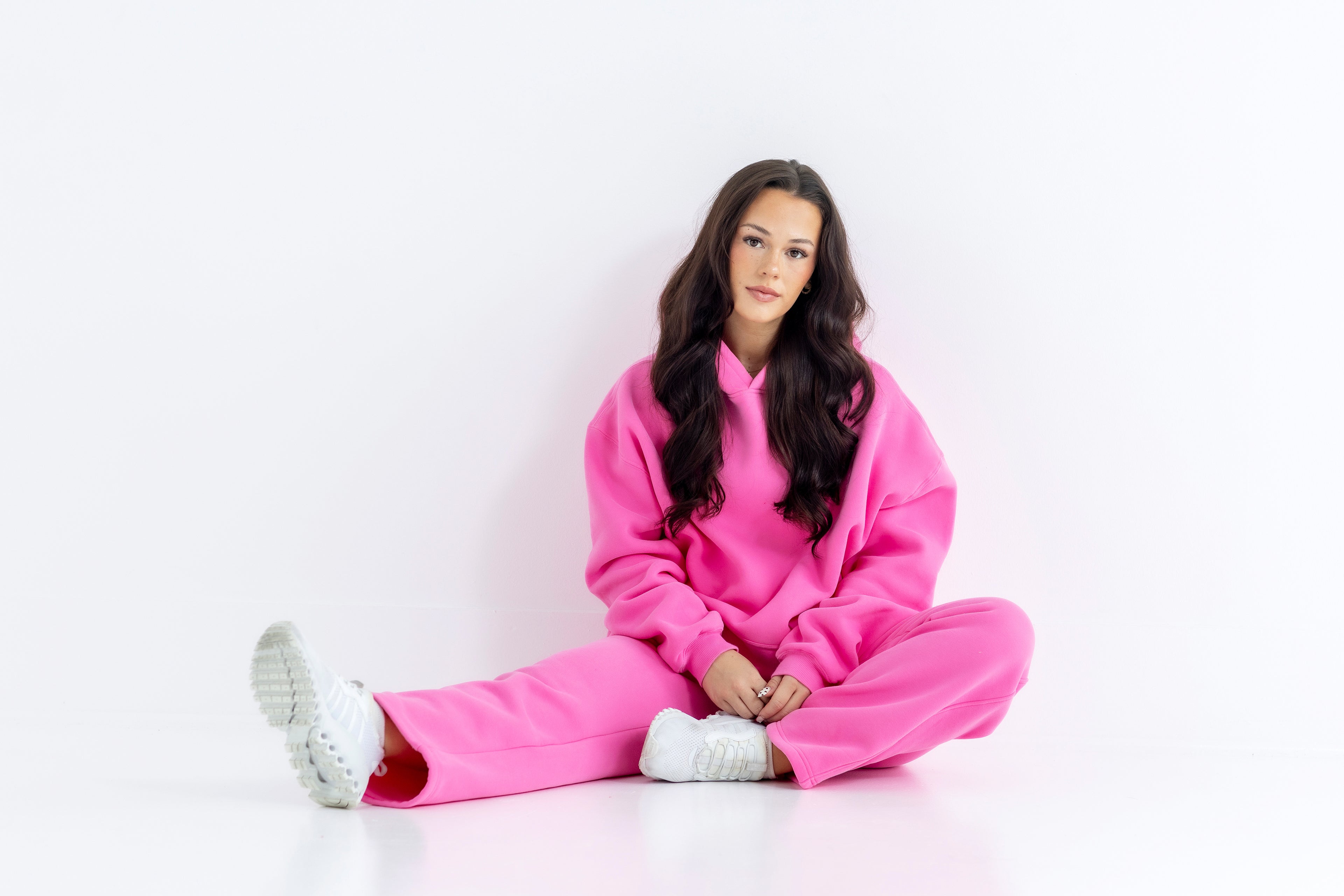 Rosewater Relaxed-Fit Cozy Hoodie-Solid Essentials Collection