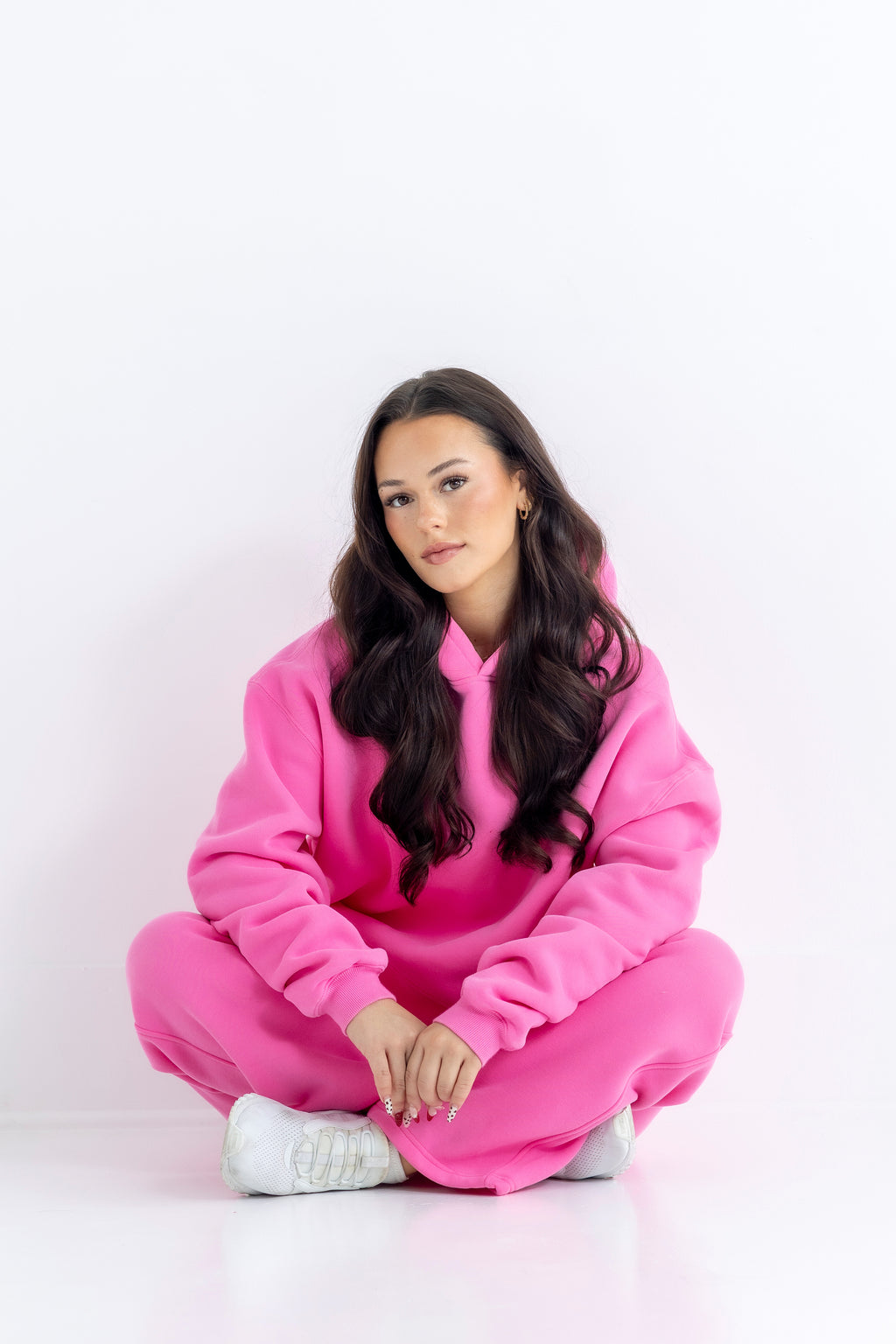 Rosewater Relaxed-Fit Cozy Open Bottom Sweatpants-Solid Essentials Collection