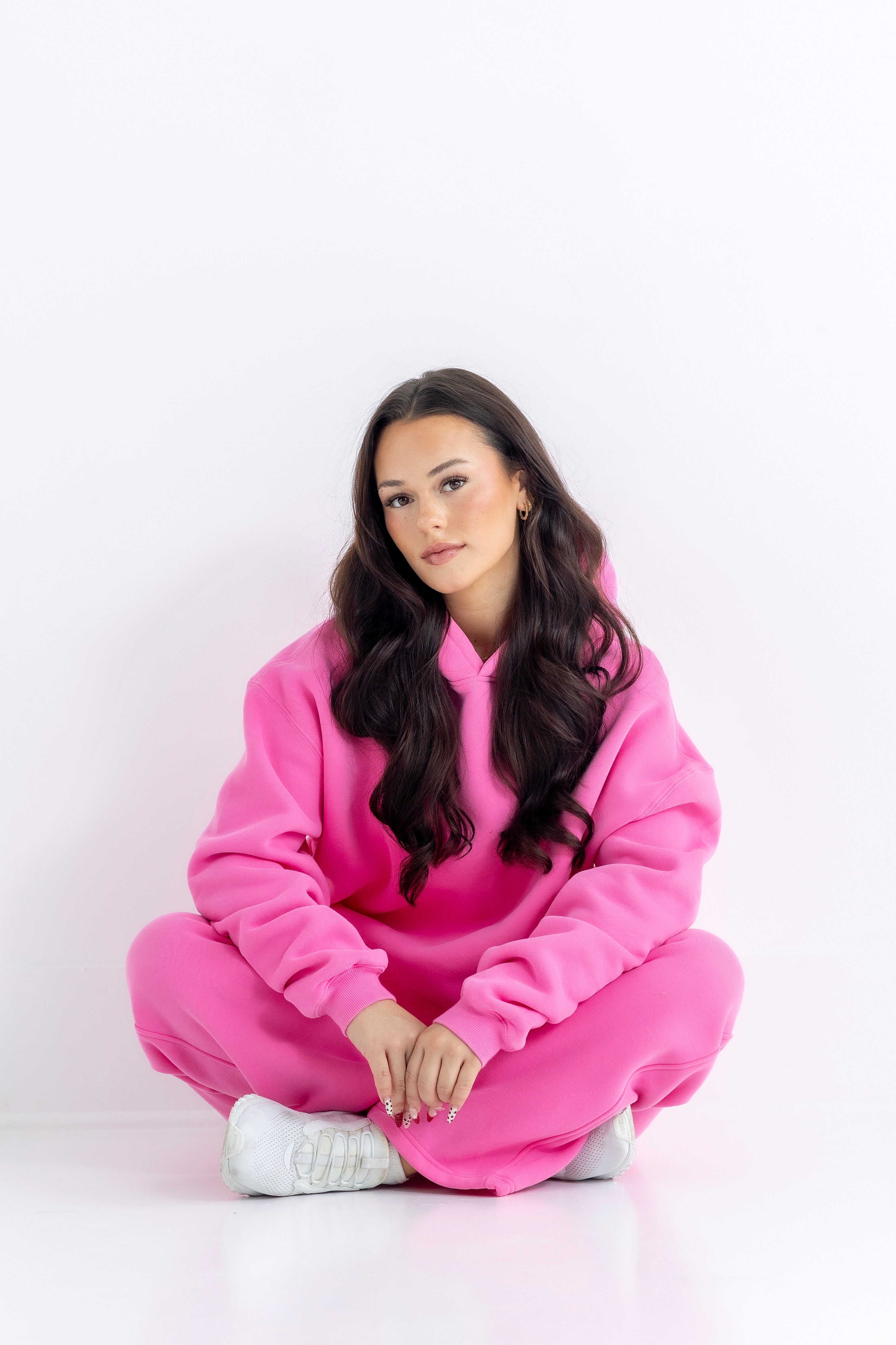 Rosewater Relaxed-Fit Cozy Hoodie-Solid Essentials Collection