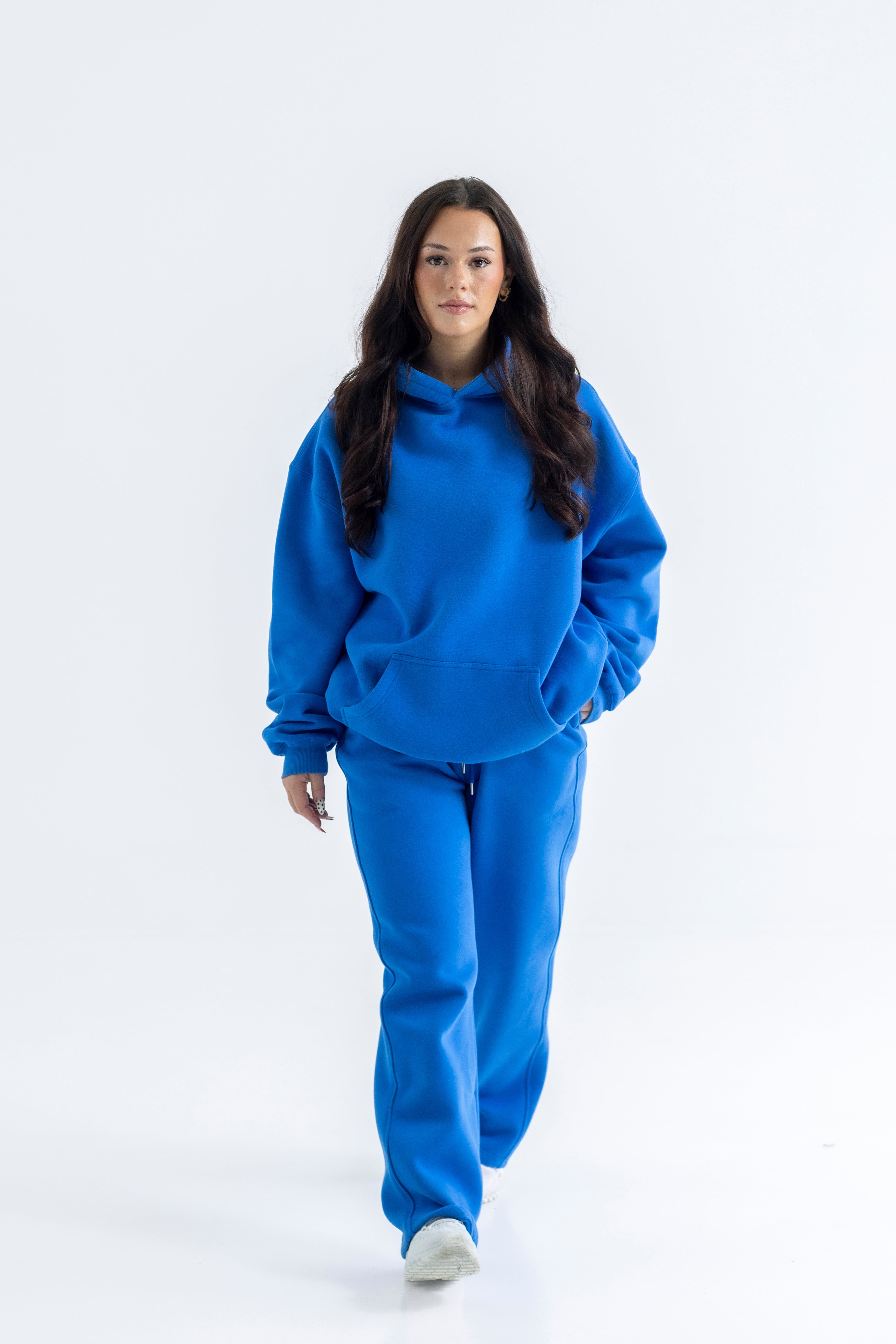 Bluewash Relaxed-Fit Cozy Open Bottom Sweatpants-Solid Essentials Collection