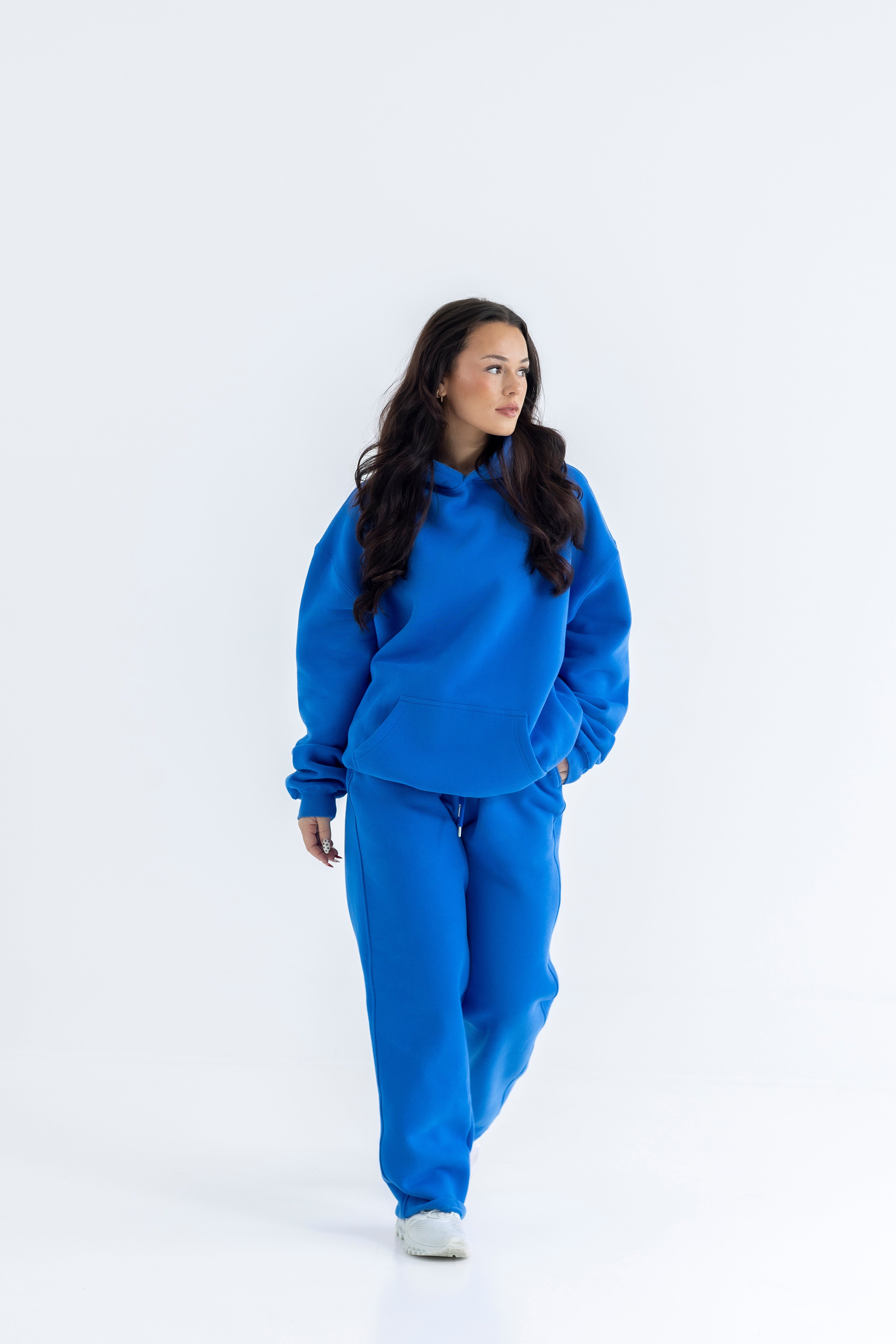 Bluewash Relaxed-Fit Cozy Open Bottom Sweatpants-Solid Essentials Collection