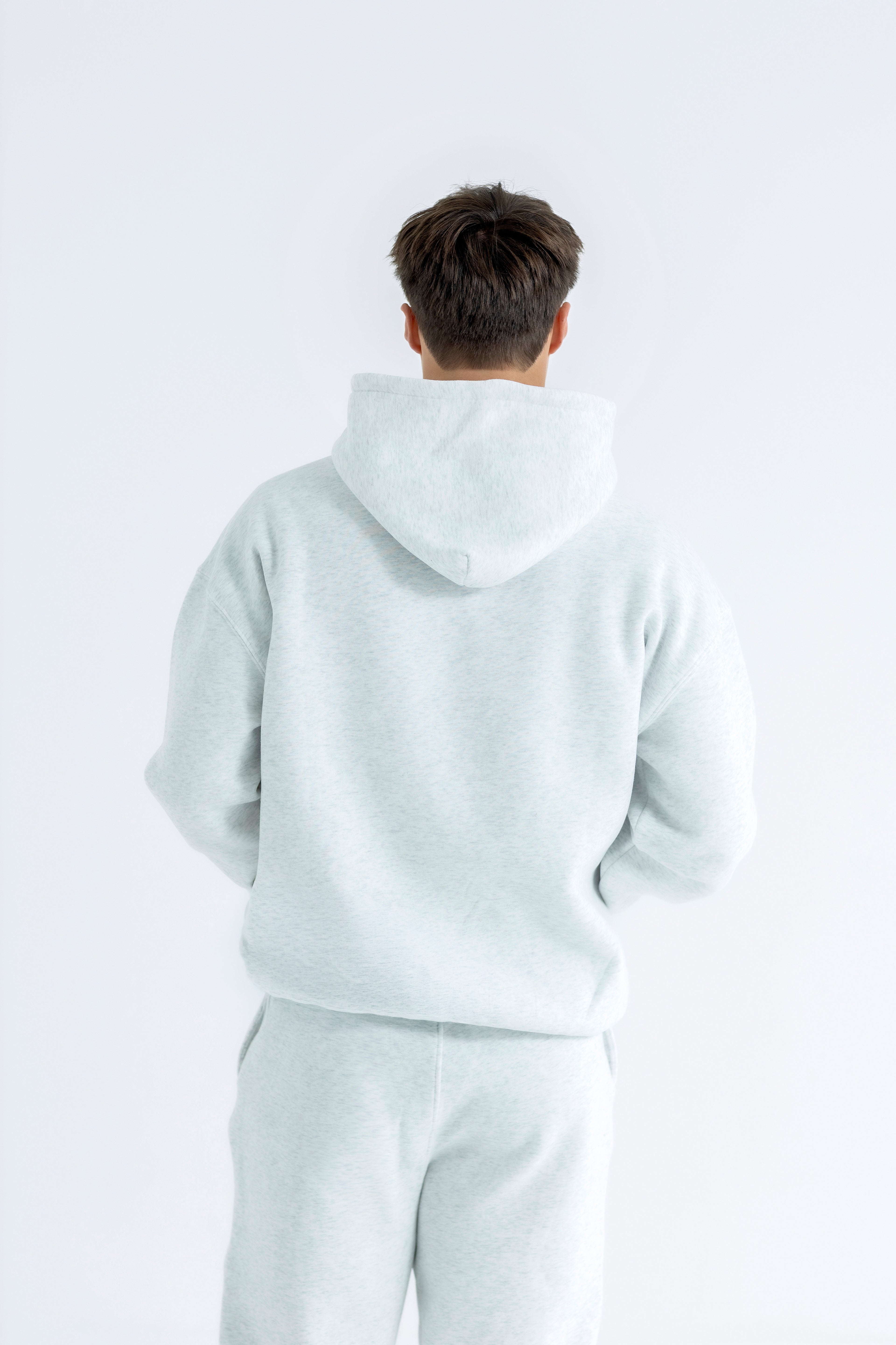 Silver Heather Relaxed-Fit Cozy Hoodie