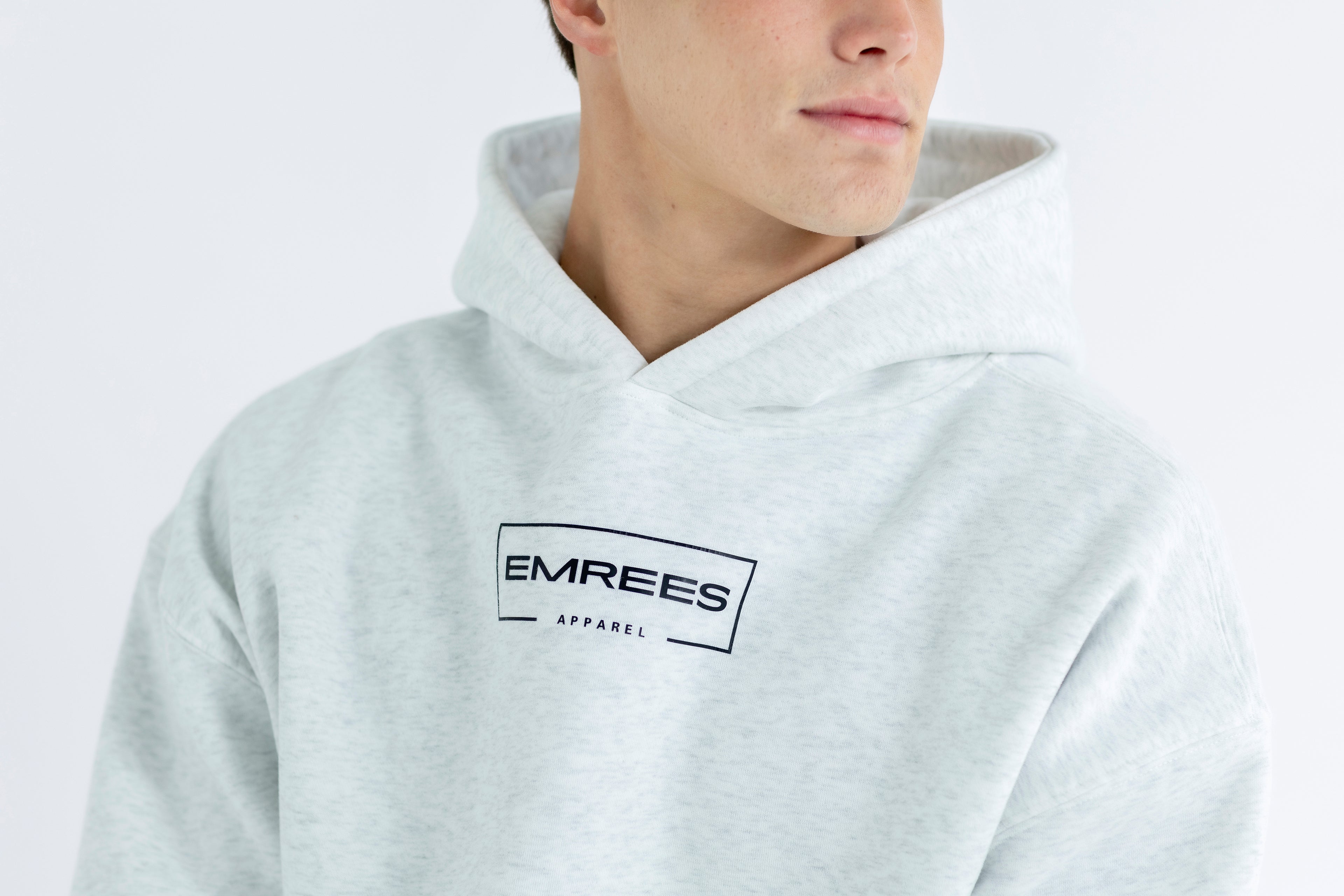 Silver Heather Relaxed-Fit Cozy Hoodie